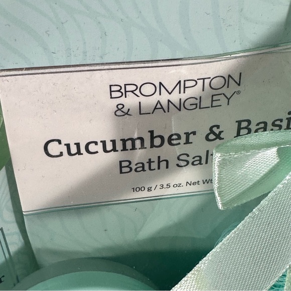 🔥SALE 4/$25 Brompton & Langley Cucumber & Basil 6 Piece Spa Gift, NWT - Picture 10 of 14